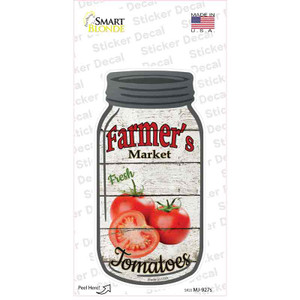 Tomatoes Farmers Market Wholesale Novelty Mason Jar Sticker Decal