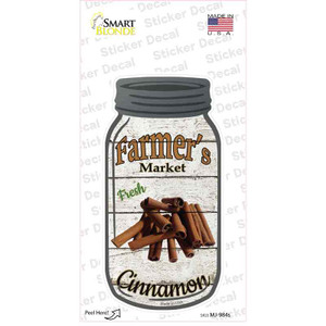 Cinnamon Farmers Market Wholesale Novelty Mason Jar Sticker Decal