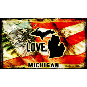 Love Michigan Wholesale Novelty Metal Magnet