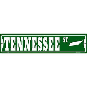 Tennessee St Silhouette Wholesale Novelty Metal Street Sign