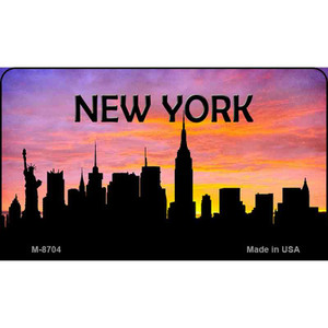 New York Silhouette Wholesale Novelty Metal Magnet