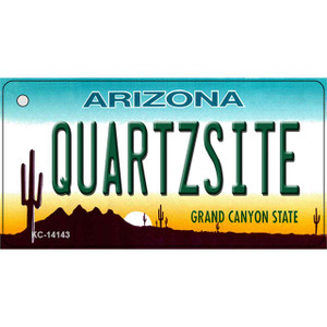 Quartzsite Arizona State Background Wholesale Novelty Metal Key Chain