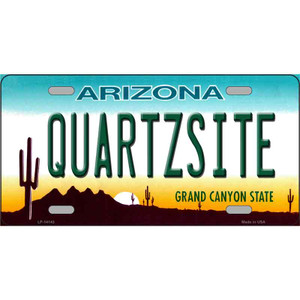 Quartzsite Arizona State Background Wholesale Novelty Metal License Plate