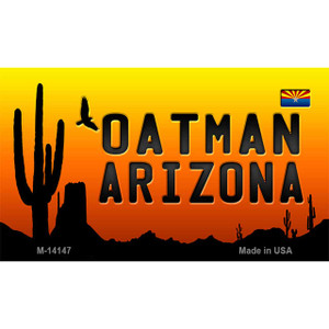 Oatman Flag Arizona Scenic Background Wholesale Novelty Metal Magnet