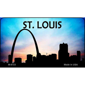 St Louis Silhouette Wholesale Novelty Metal Magnet