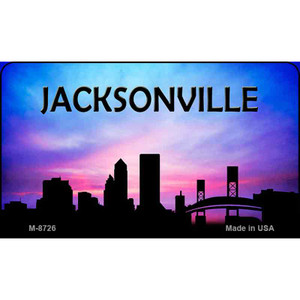 Jacksonville Silhouette Wholesale Novelty Metal Magnet