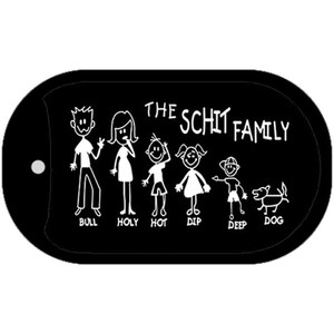 The Schit Family Wholesale Novelty Metal Dog Tag Necklace