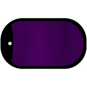 Purple Metallic Solid Wholesale Novelty Metal Dog Tag Necklace