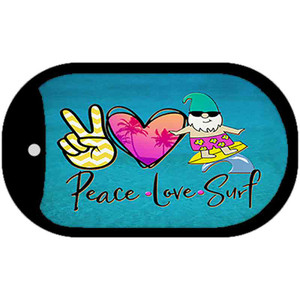 Peace Love Surf Wholesale Novelty Metal Dog Tag Necklace