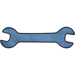 Light Blue Oil Rubbed Wholesale Novelty Metal Wrench Sign
