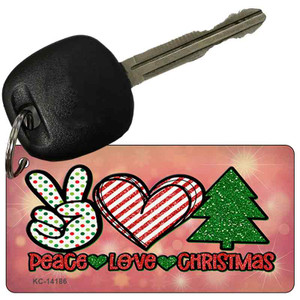 Peace Love Christmas Wholesale Novelty Metal Key Chain