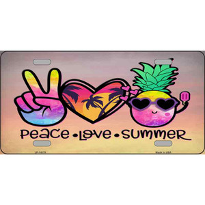 Peace Love Summer Wholesale Novelty Metal License Plate