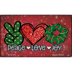 Peace Love Joy Wholesale Novelty Metal Magnet