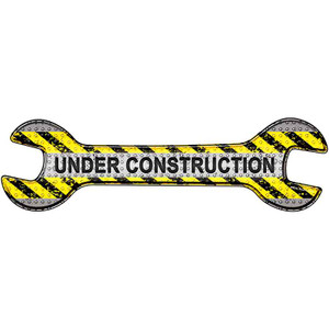 Under Construction Wholesale Novelty Metal Wrench Sign