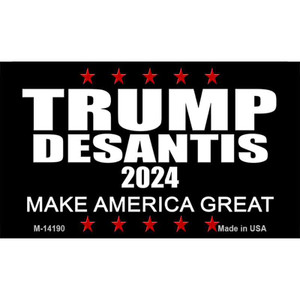 Trump Desantis 2024 Black Wholesale Novelty Metal Magnet M-14190