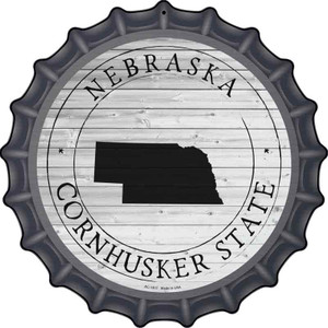 Nebraska Cornhusker State Wholesale Novelty Metal Bottle Cap Sign BC-1817