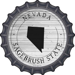 Nevada Sagebrush State Wholesale Novelty Metal Bottle Cap Sign BC-1818