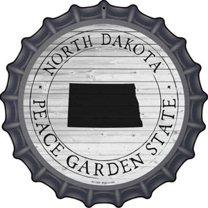 North Dakota Peace Garden State Wholesale Novelty Metal Bottle Cap Sign BC-1824