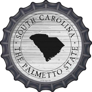 South Carolina Palmetto State Wholesale Novelty Metal Bottle Cap Sign BC-1830