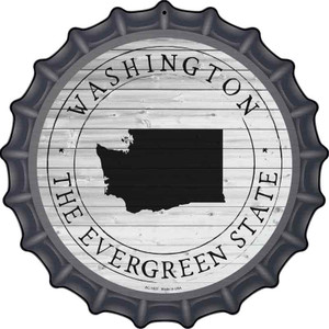 Washington Evergreen State Wholesale Novelty Metal Bottle Cap Sign BC-1837