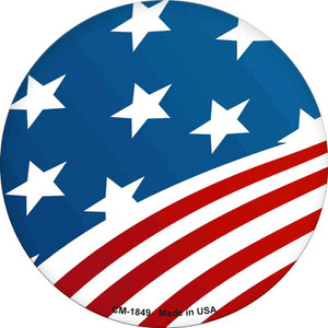 Cartoon American Flag Wholesale Novelty Circle Coaster Set of 4 CC-1849