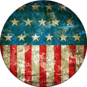 American Flag Distressed Wholesale Novelty Circle Coaster Set of 4 CC-1870