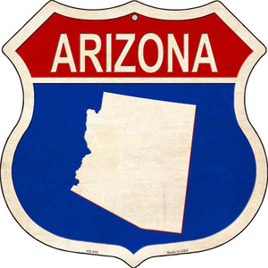 Arizona Silhouette Wholesale Novelty Metal Highway Shield HS-645