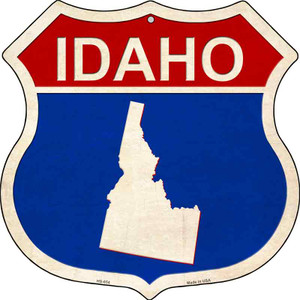 Idaho Silhouette Wholesale Novelty Metal Highway Shield HS-654