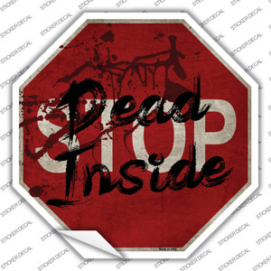 Bloody Dead Inside Wholesale Novelty Octagon Sticker Decal