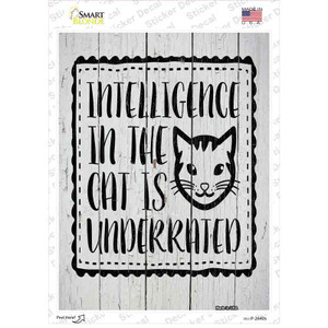 Intelligence In The Cat Wholesale Novelty Rectangular Sticker Decal