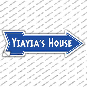 Yiayias House Blue Wholesale Novelty Arrow Sticker Decal
