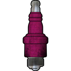 Pink Oil Rubbed Wholesale Novelty Metal Spark Plug Sign J-003