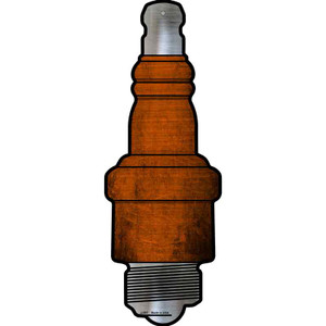 Orange Oil Rubbed Wholesale Novelty Metal Spark Plug Sign J-007