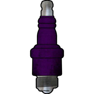 Purple Oil Rubbed Wholesale Novelty Metal Spark Plug Sign J-010