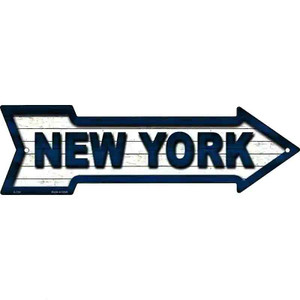 New York Colors Wholesale Novelty Metal Arrow Sign