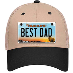Best Dad North Dakota Wholesale Novelty License Plate Hat