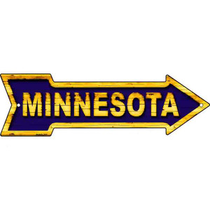 Minnesota Colors Wholesale Novelty Metal Arrow Sign