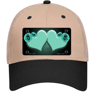 Hearts Over Roses In Mint Wholesale Novelty License Plate Hat