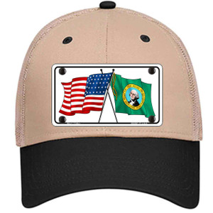 Washington Crossed US Flag Wholesale Novelty License Plate Hat