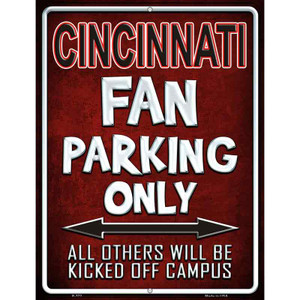 Cincinnati Wholesale Metal Novelty Parking Sign