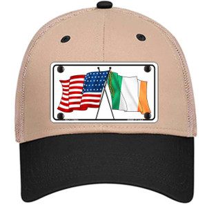 Ireland USA Crossed Flag Wholesale Novelty License Plate Hat