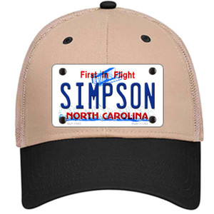 Simpson North Carolina Wholesale Novelty License Plate Hat