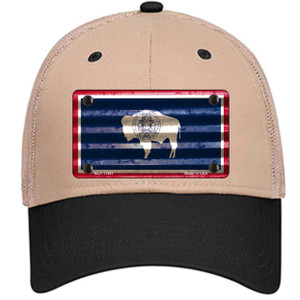Wyoming Corrugated Flag Wholesale Novelty License Plate Hat