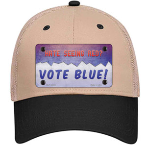 Hate Seeing Red Vote Blue Wholesale Novelty License Plate Hat