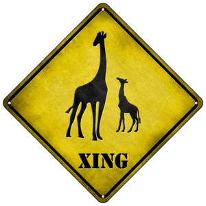 Giraffe Xing Wholesale Novelty Metal Crossing Sign