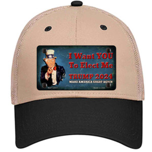 I Want You to Elect Me Trump 2024 Wholesale Novelty License Plate Hat