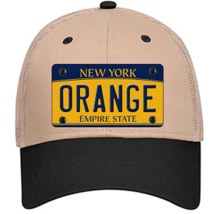 Orange Wholesale Novelty License Plate Hat