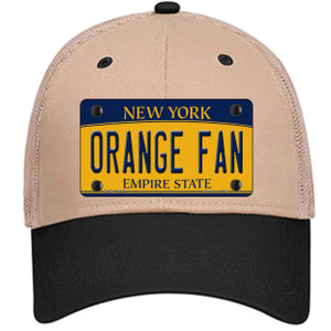 Orange Fan Wholesale Novelty License Plate Hat