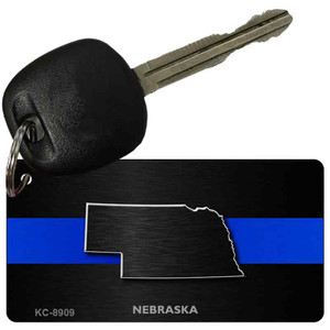 Nebraska Thin Blue Line Wholesale Novelty Key Chain
