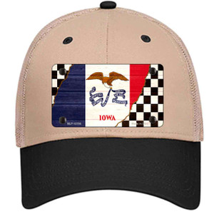 Iowa Racing Flag Wholesale Novelty License Plate Hat Tag